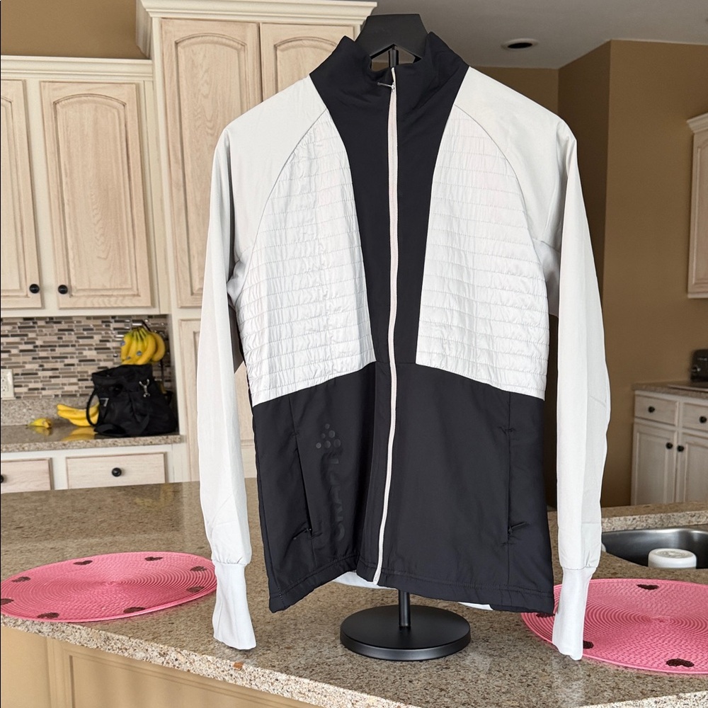 Women Craft Black and White Windbreaker Jacket